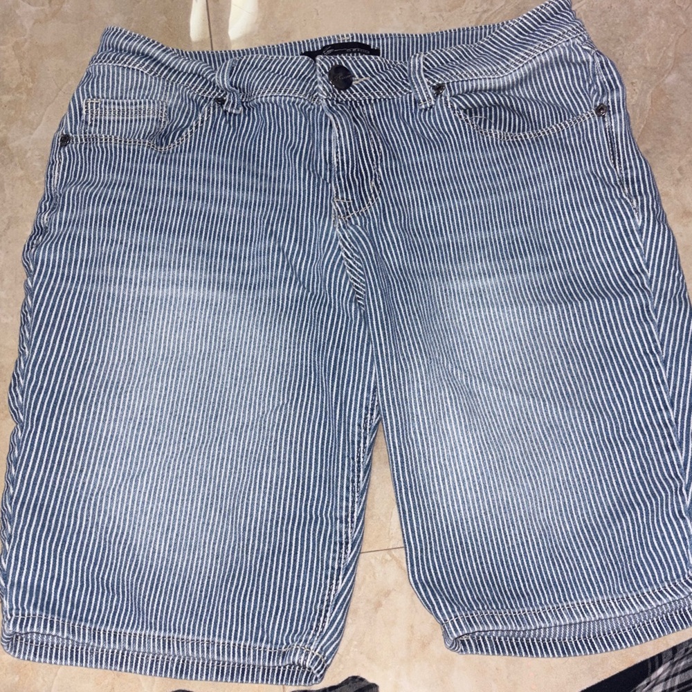 Striped Blue Women's Shorts